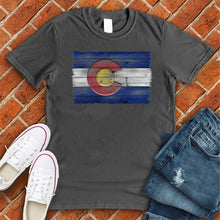 Load image into Gallery viewer, Wooden Colorado Flag Tee
