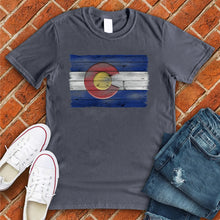Load image into Gallery viewer, Wooden Colorado Flag Tee
