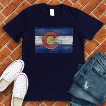 Load image into Gallery viewer, Wooden Colorado Flag Tee
