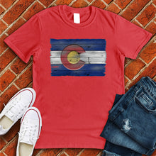 Load image into Gallery viewer, Wooden Colorado Flag Tee
