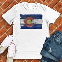 Load image into Gallery viewer, Wooden Colorado Flag Tee
