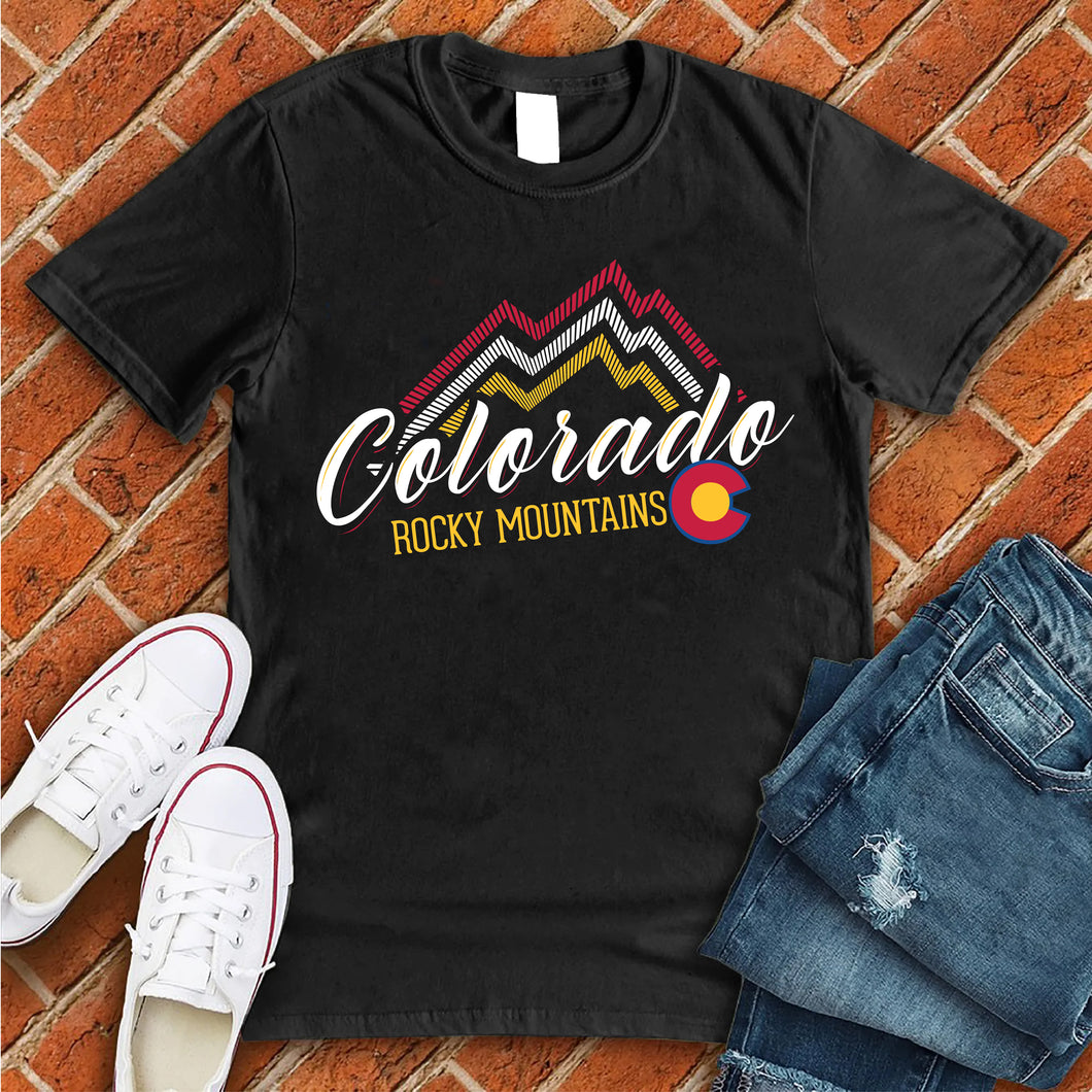 Rocky Mountain Colorado Flag Tee