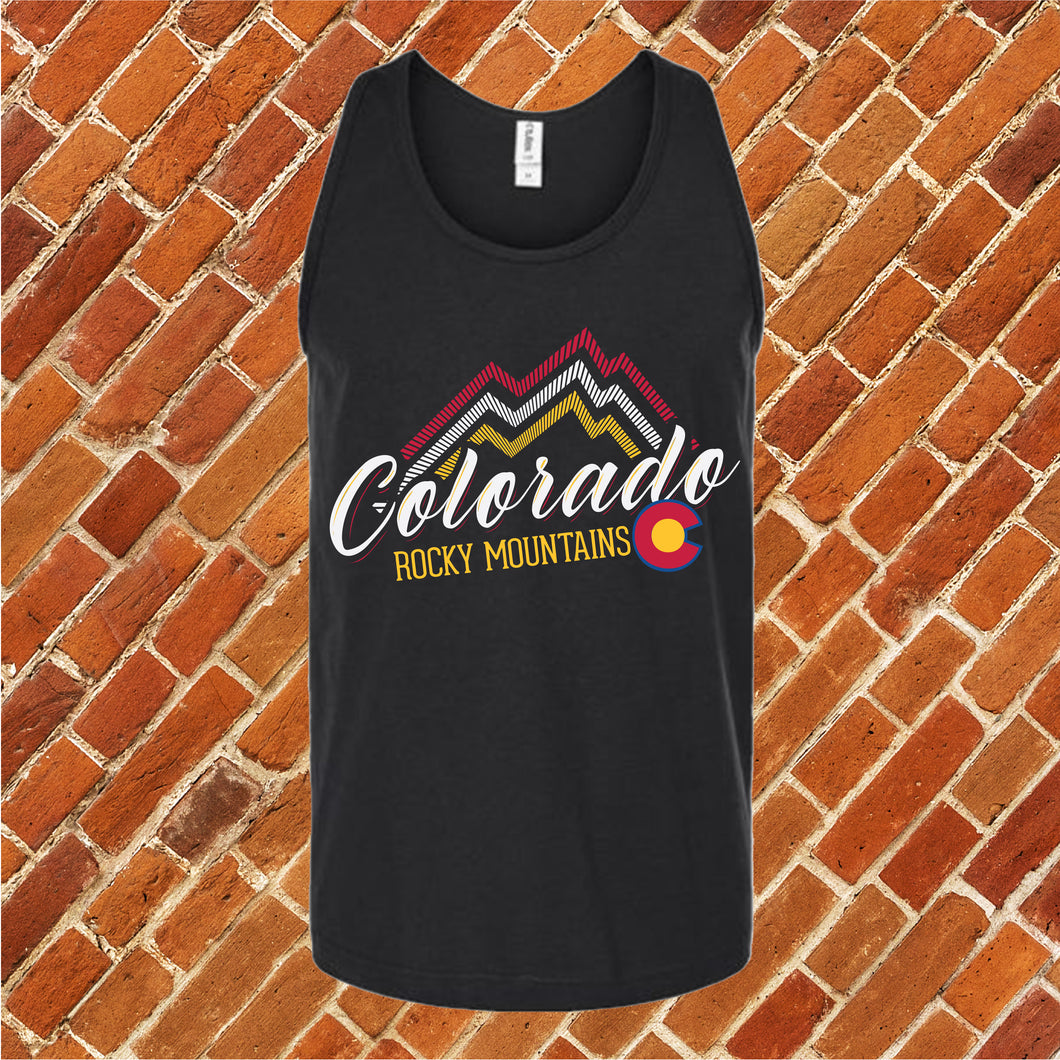 Rocky Mountain Colorado Flag Unisex Tank Top