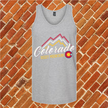 Load image into Gallery viewer, Rocky Mountain Colorado Flag Unisex Tank Top
