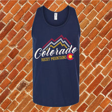 Load image into Gallery viewer, Rocky Mountain Colorado Flag Unisex Tank Top
