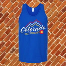 Load image into Gallery viewer, Rocky Mountain Colorado Flag Unisex Tank Top
