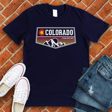 Load image into Gallery viewer, Colorado Sunset Badge Tee
