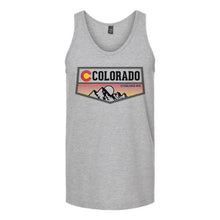 Load image into Gallery viewer, Colorado Sunset Badge Unisex Tank Top

