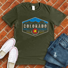 Load image into Gallery viewer, Colorado Hexagon Badge Tee
