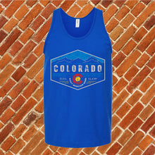 Load image into Gallery viewer, Colorado Hexagon Badge Unisex Tank Top
