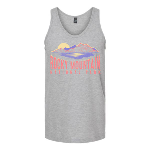Coral Rocky Mountains Unisex Tank Top
