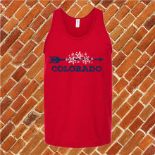 Load image into Gallery viewer, Colorado Floral Arrow Unisex Tank Top
