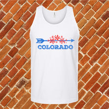 Load image into Gallery viewer, Colorado Floral Arrow Unisex Tank Top
