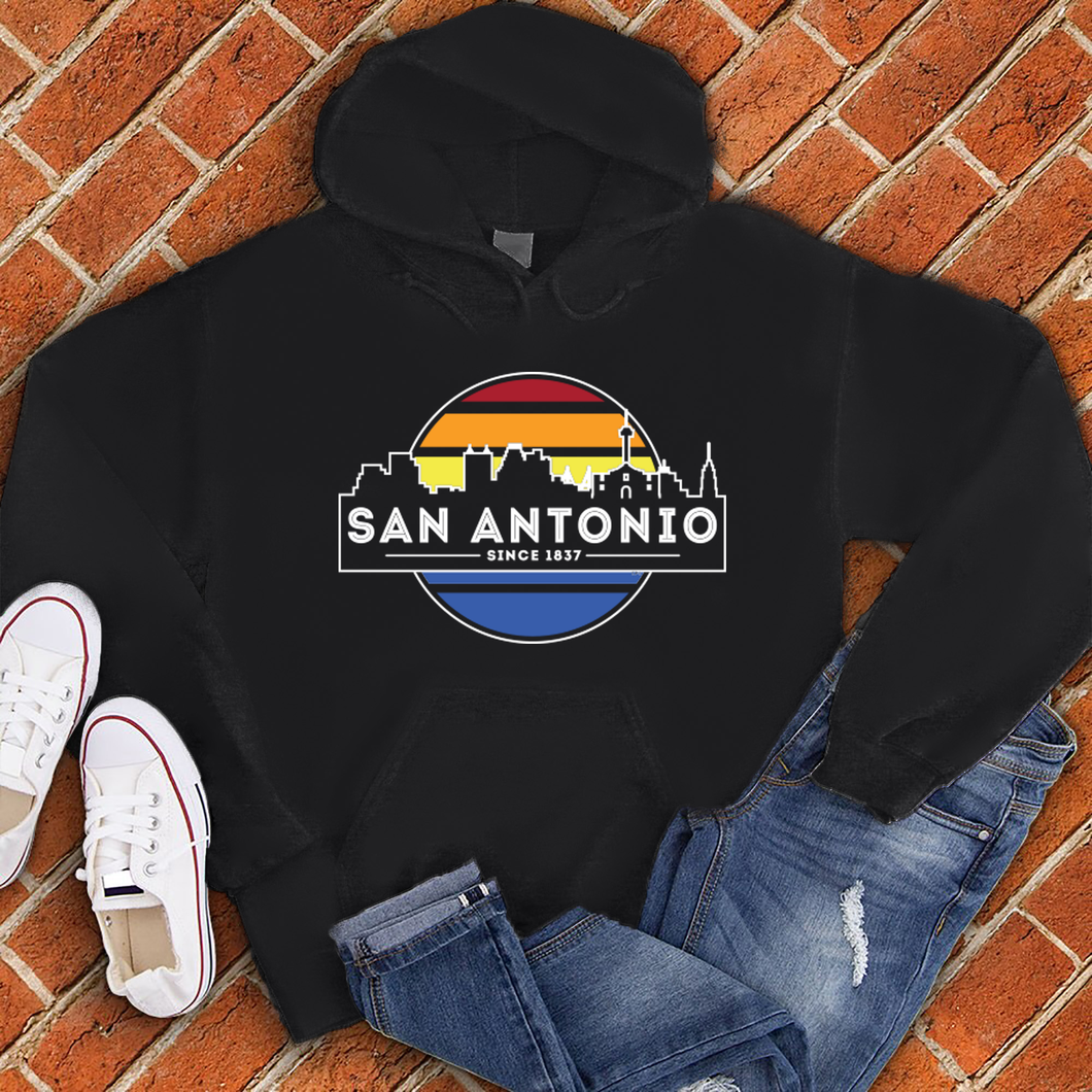San Antonio City Line Colors Hoodie