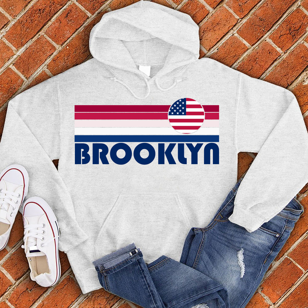 Brooklyn American Flag Rainbow Hoodie