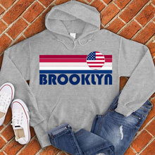 Load image into Gallery viewer, Brooklyn American Flag Rainbow Hoodie
