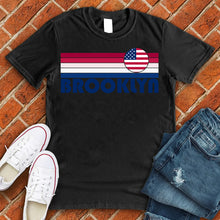 Load image into Gallery viewer, Brooklyn American Flag Rainbow Tee
