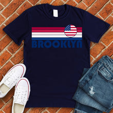 Load image into Gallery viewer, Brooklyn American Flag Rainbow Tee
