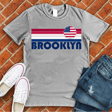 Load image into Gallery viewer, Brooklyn American Flag Rainbow Tee
