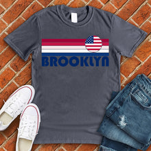 Load image into Gallery viewer, Brooklyn American Flag Rainbow Tee
