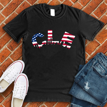 Load image into Gallery viewer, CLE American Flag Tee
