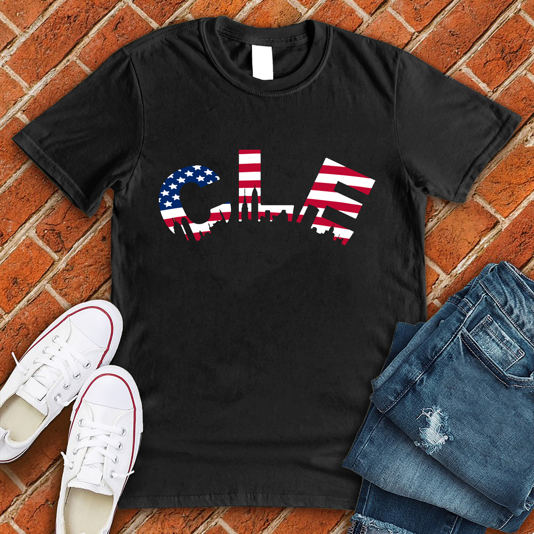 CLE American Flag Tee