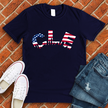 Load image into Gallery viewer, CLE American Flag Tee
