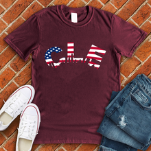 Load image into Gallery viewer, CLE American Flag Tee
