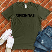 Load image into Gallery viewer, Cincinnati Born Raised Proud Tee
