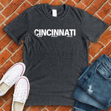 Load image into Gallery viewer, Cincinnati Born Raised Proud Alternate Tee
