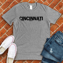 Load image into Gallery viewer, Cincinnati Born Raised Proud Tee
