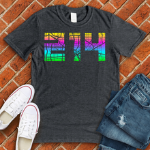 Load image into Gallery viewer, 214 Map Neon Tee
