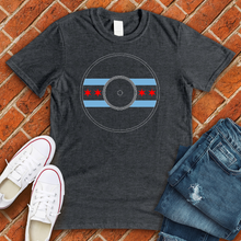 Load image into Gallery viewer, Chicago Flag Disc Tee
