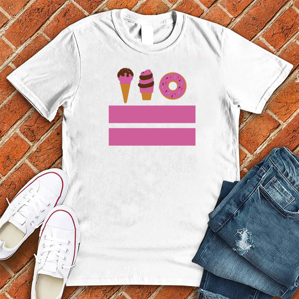 Washington DC Ice Cream Donut Flag Tee