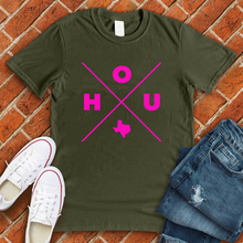 Load image into Gallery viewer, Neon HOU Texas X Tee
