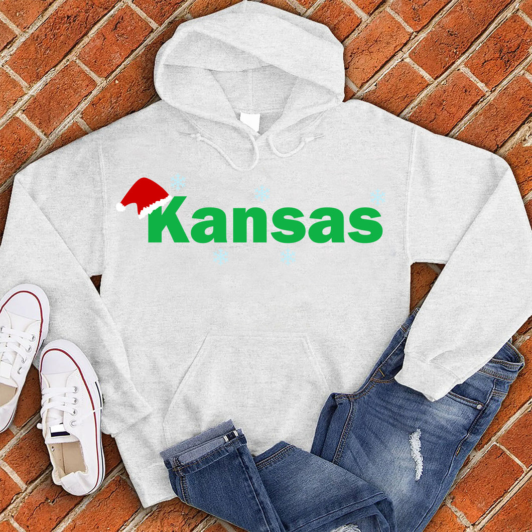 Kansas City Santa Hat Hoodie