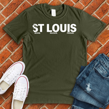 Load image into Gallery viewer, St Louis Born Raised Proud Alternate Tee
