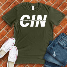 Load image into Gallery viewer, CIN Stripe Alternate Tee
