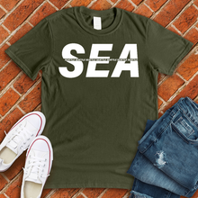 Load image into Gallery viewer, SEA Stripe Alternate Tee
