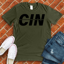 Load image into Gallery viewer, CIN Stripe Tee
