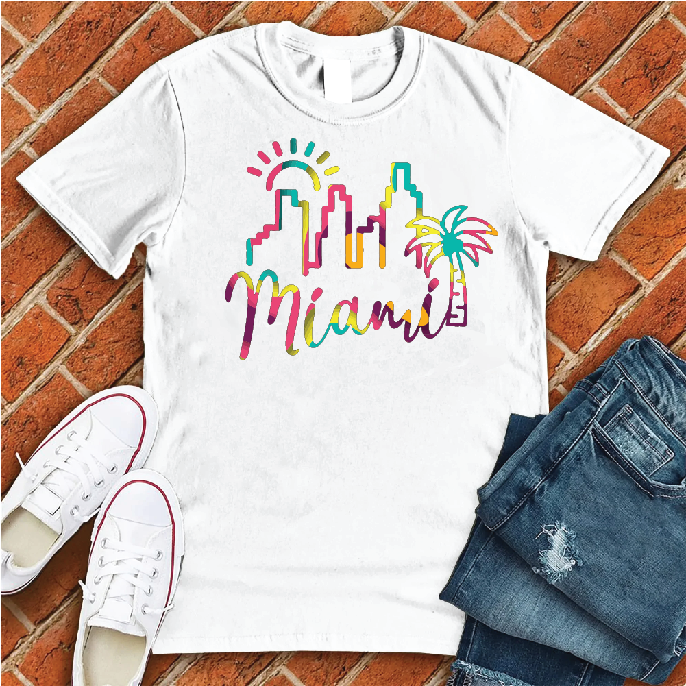 Miami Colorful City Tee