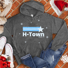 Load image into Gallery viewer, H town Snow Flake Shooting Star Hoodie
