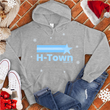 Load image into Gallery viewer, H town Snow Flake Shooting Star Hoodie
