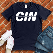 Load image into Gallery viewer, CIN Stripe Alternate Tee
