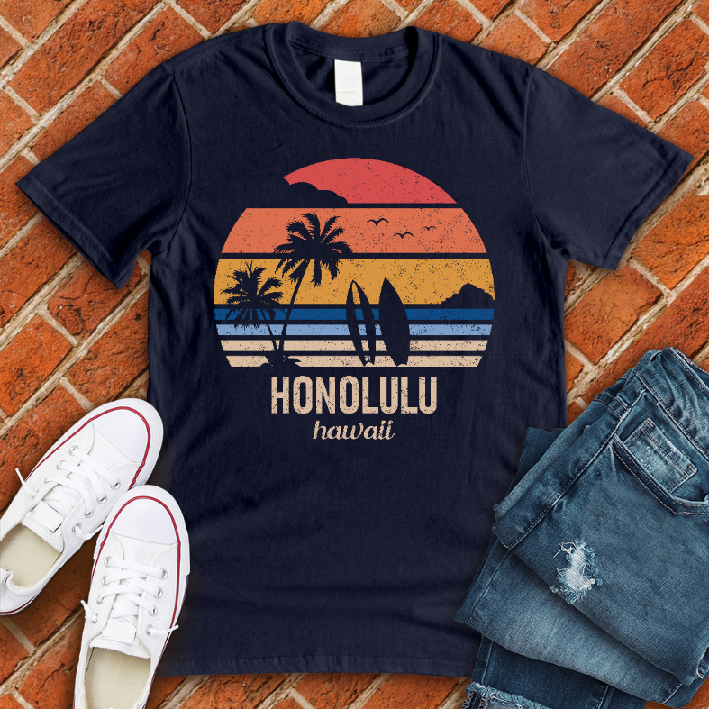 Surfs Up Honolulu Tee