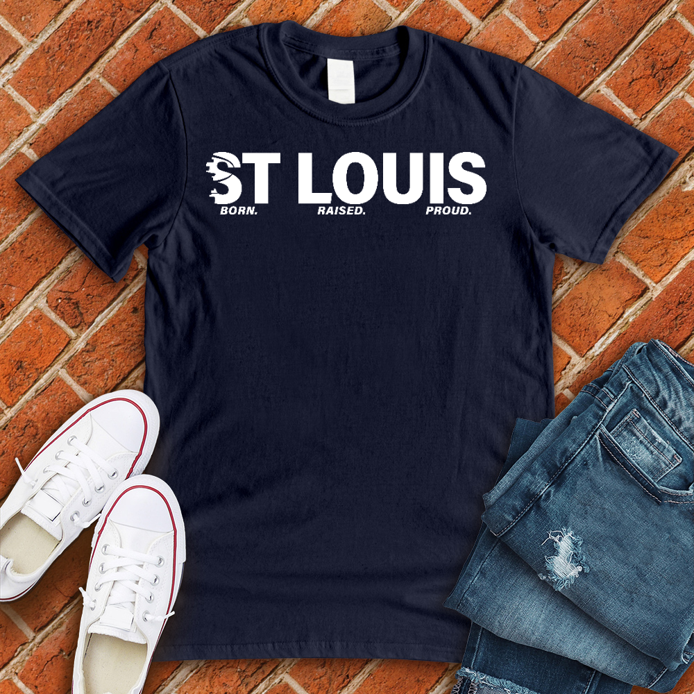 St Louis Born Raised Proud Alternate Tee