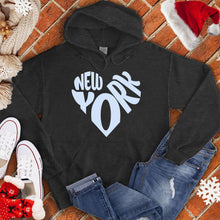 Load image into Gallery viewer, New York Snow Heart Hoodie
