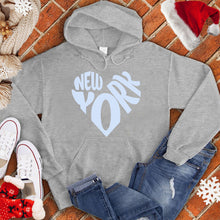 Load image into Gallery viewer, New York Snow Heart Hoodie
