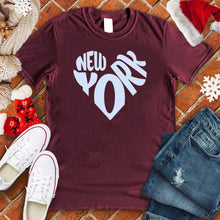 Load image into Gallery viewer, New York Snow Heart Tee
