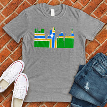 Load image into Gallery viewer, Portland Skyline Flag Tee
